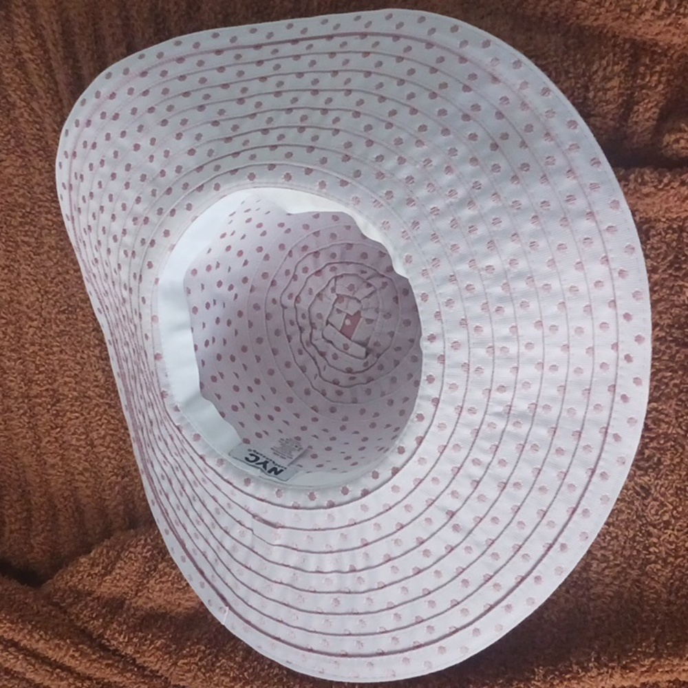 Pink and White Polka Dot Hat - Picture 2 of 3